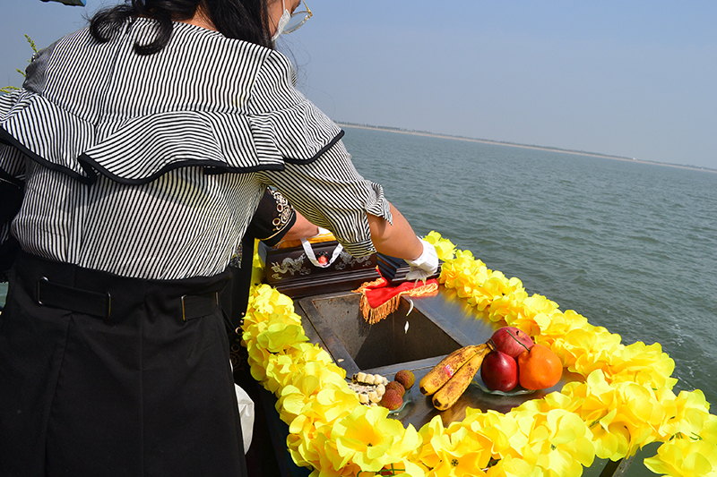 北京骨灰海撒安灵服务客户案例